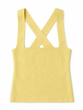 Le Lis Lemon Cross-Back Knit Tank